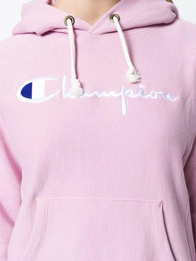 Shop Champion Reverse Weave Hoodie - Pink In Pink & Purple