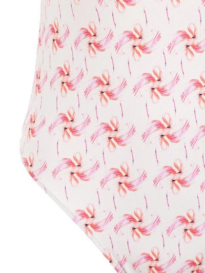 Flamingo印花连体泳衣