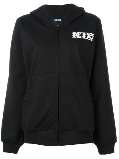 Shop Ktz Logo Print Hoodie In Black