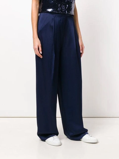 Shop Victoria Victoria Beckham Wide In Blue