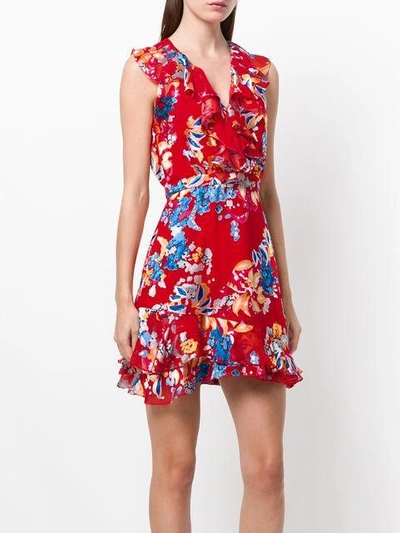 sleeveless floral print dress