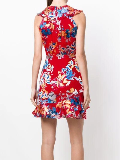 sleeveless floral print dress