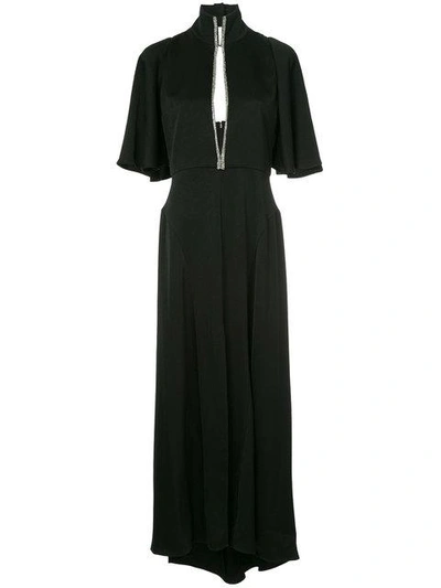 Shop Ellery Mae Key-hole Maxi Dress In Black