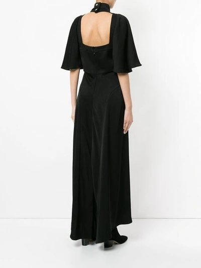 Shop Ellery Mae Key-hole Maxi Dress In Black