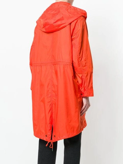 Shop Kenzo Oversized Rain Coat - Yellow