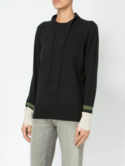 Shop Undercover Thumb Hole Detail Sweater - Black