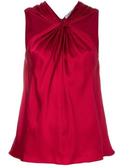 Shop Elizabeth And James Knotted Front Tank In Red