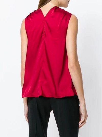 Shop Elizabeth And James Knotted Front Tank In Red