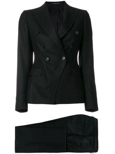 Shop Tagliatore Two Piece Suit In Black