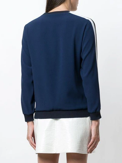 Shop Kenzo Eye Jumper In Blue