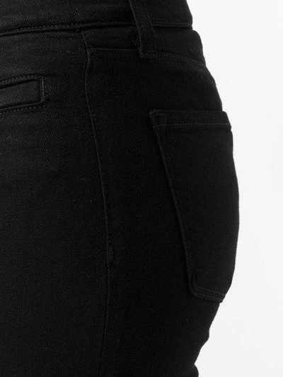 Shop J Brand Cropped Flared Jeans - Black