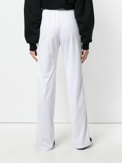 Shop Givenchy Side Logo Track Pants - White