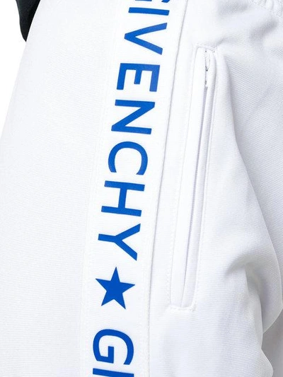 Shop Givenchy Side Logo Track Pants - White