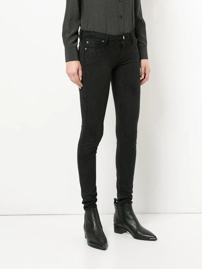 Shop 7 For All Mankind Slim Fit Trousers In Black