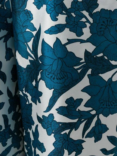 Shop La Doublej Lilium Printed Palazzo Trousers In Blue