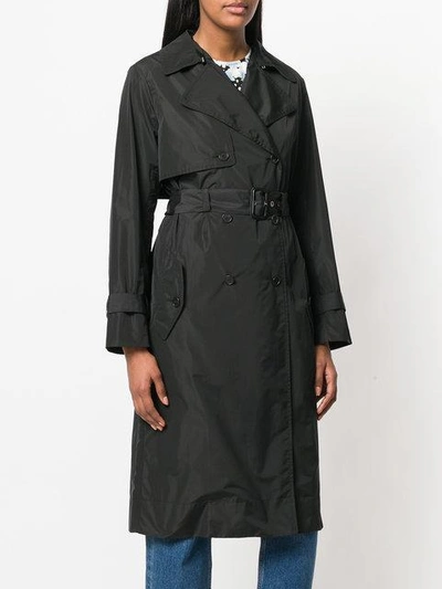 Kenzo Oversized Trench Coat - Black In Black