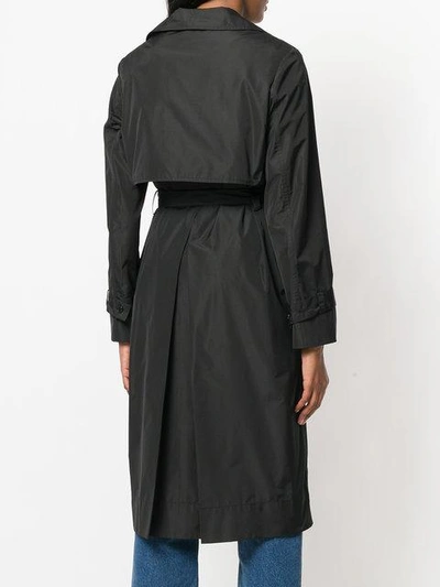 Kenzo Oversized Trench Coat - Black In Black