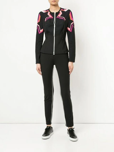 Shop Marc Cain Fitted Zip Jacket In Black