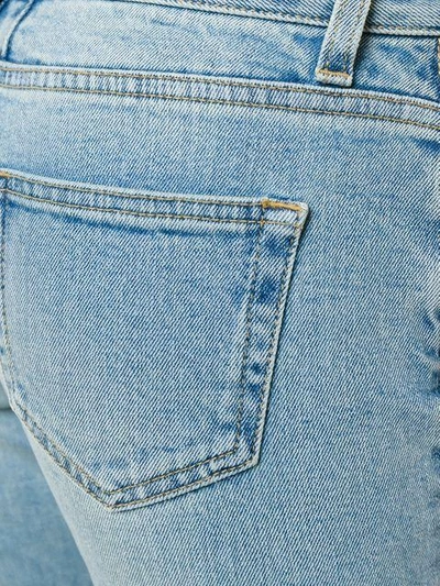 Shop Saint Laurent Stonewashed Skinny Fit Jeans In Blue