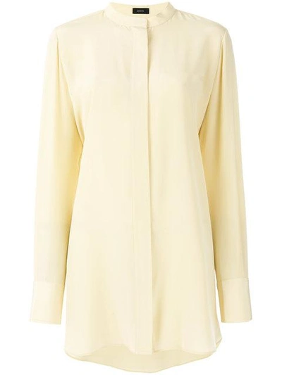 Shop Joseph Long Tunic Shirt - Yellow & Orange