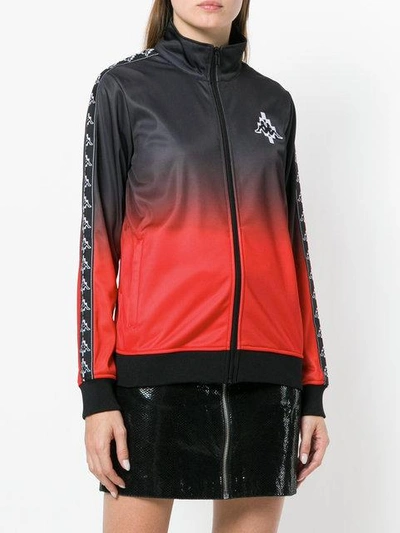 Shop Marcelo Burlon County Of Milan Kappa Gradient Track Jacket In Black