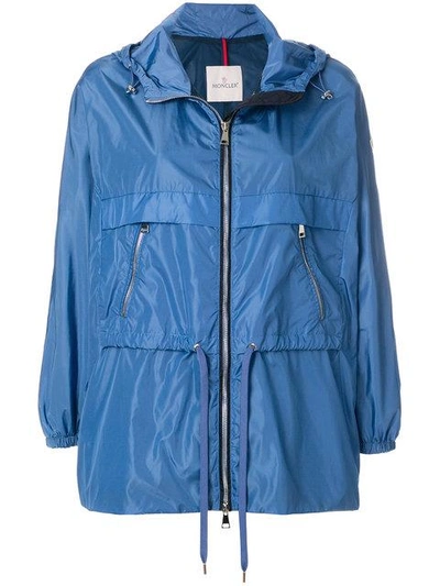 Shop Moncler Lightweight Nylon Jacket - Blue