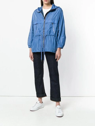 Shop Moncler Lightweight Nylon Jacket - Blue