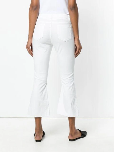 cropped kick-flared trousers