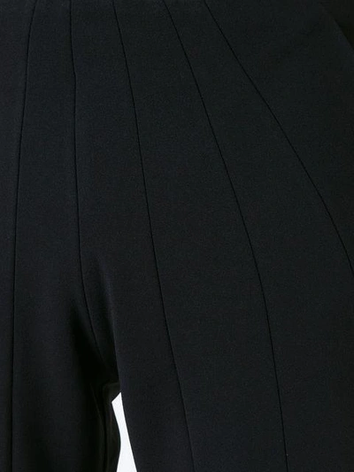 Shop Robert Wun Peplum Flared Trousers In Black