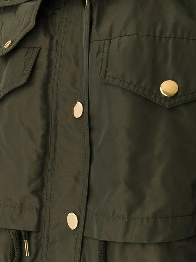 Shop Michael Michael Kors Metallic Button Coat