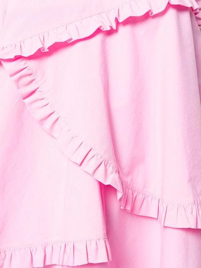 Shop Msgm Ruffled Dress In Pink