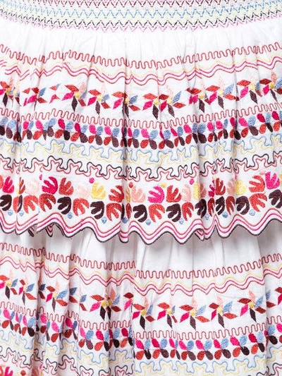 Shop Amur Embroidered High Waisted Skirt
