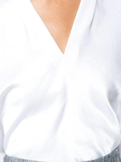 Shop Derek Lam Boxy V-neck Pullover In White
