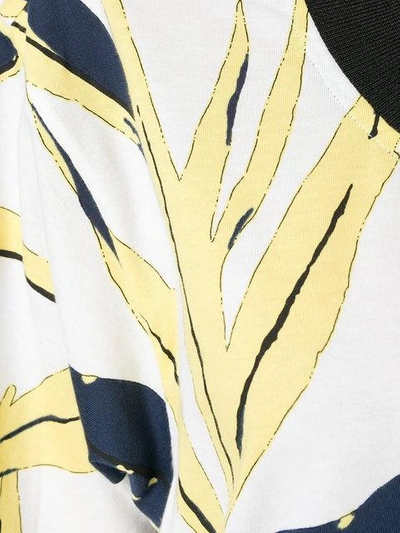 Shop Marni Leaf Print T-shirt - White