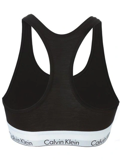 Shop Calvin Klein Underwear Branded Elastic Sports Bra