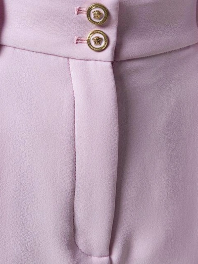 Shop Versace Seidenshorts Mit Hohem Bund In Pink