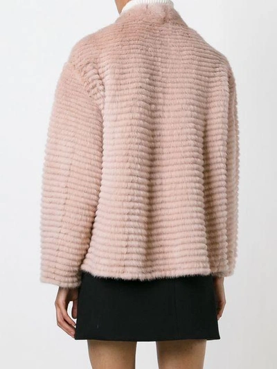 Shop Liska Cashmere Zip Front Jacket - Pink