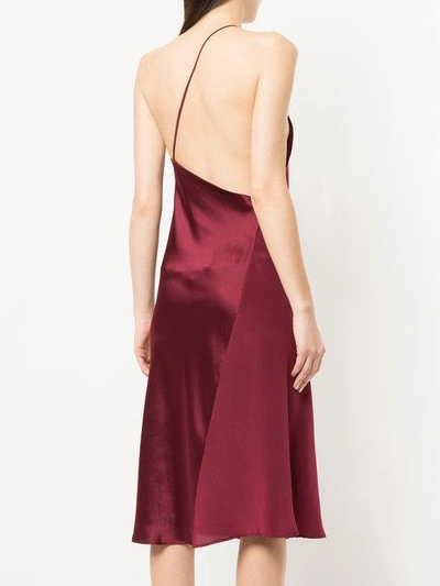 Shop Kacey Devlin One Shoulder Midi Dress - Red