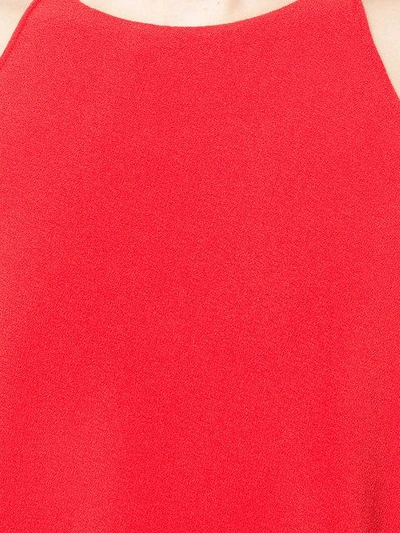Shop Gareth Pugh Asymmetric Front Blouse In Red