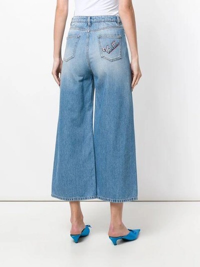 cropped palazzo jeans