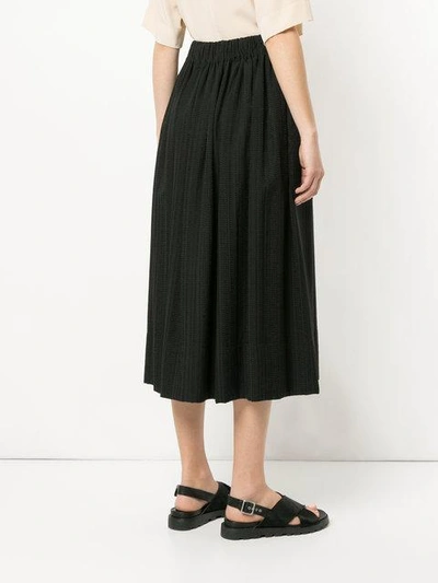 Shop Julia Jentzsch Pleated Straight Mid-length Skirt - Black