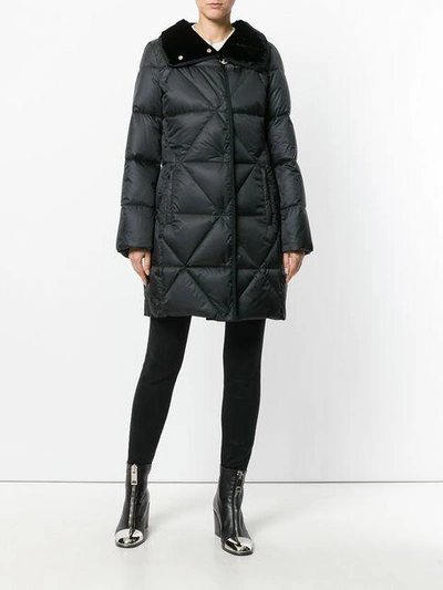 Shop Fay Quilted Padded Parka In Black