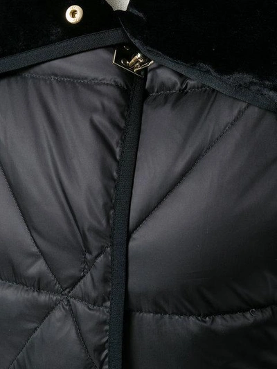 Shop Fay Quilted Padded Parka In Black