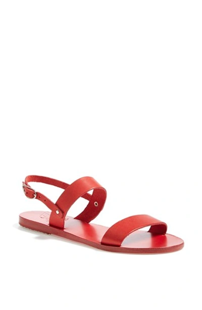 Shop Ancient Greek Sandals 'clio' Sandal In All Red