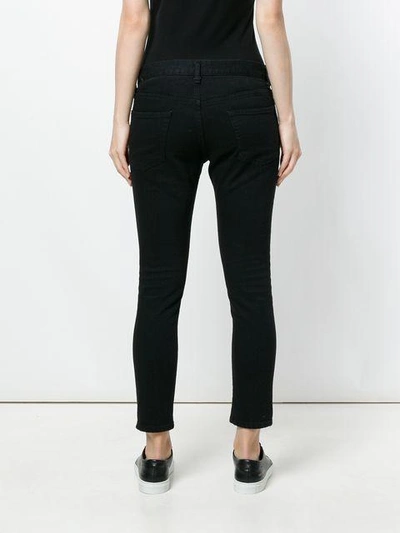 Shop Junya Watanabe Cropped Skinny Jeans