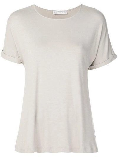 Shop Le Tricot Perugia Basic T-shirt In Neutrals