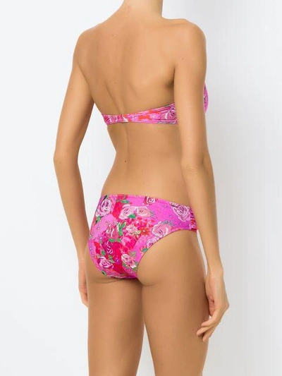 Shop Amir Slama Bandeau Bikini Set In Pink