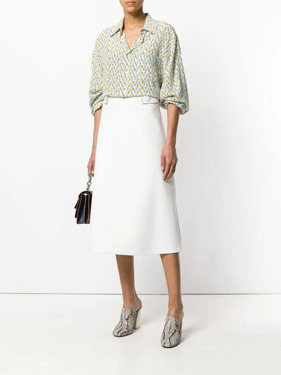 Shop Marni Printed Relaxed Shirt - Neutrals