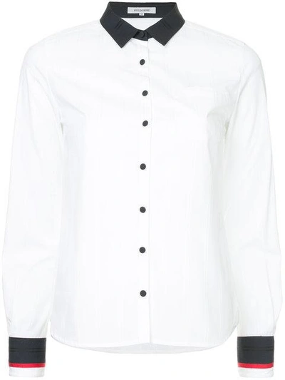 Shop Guild Prime Contrast Trim Shirt - White