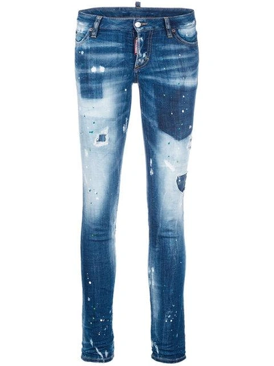 Shop Dsquared2 Jennifer Jeans In Blue